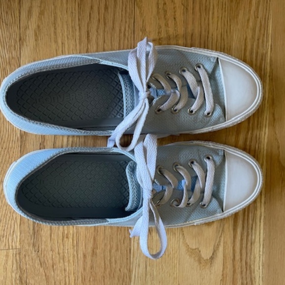 Converse All Star Baby Blue Tennis Shoes - Size 8 - Picture 2 of 8